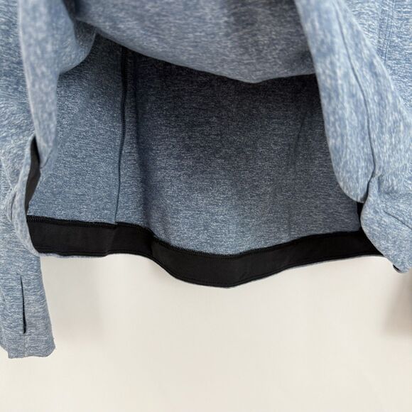 LULULEMON Runderful Long Sleeve Top 12 Heathered Petrol Blue EUC B88 - Picture 6 of 8